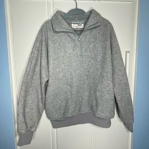 Chalk line Half zip gray fleece